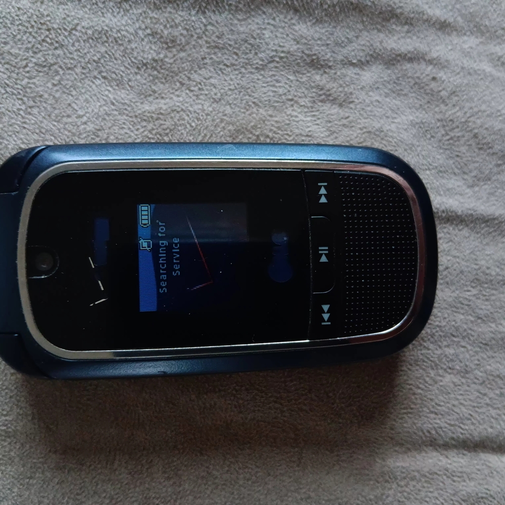 Navy Flip Phone with Screen